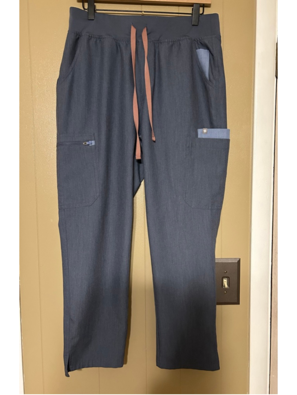 FIGS Blue Petite Scrub Pants Size L Technical Collection